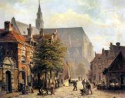 European city landscape, street landsacpe, construction, frontstore, building and architecture.032 unknow artist